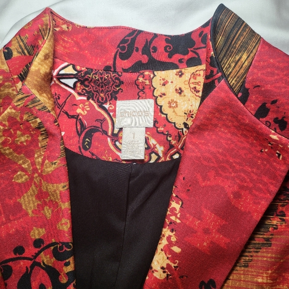 Chico's multi-color woman blazer size 0 - Picture 8 of 9